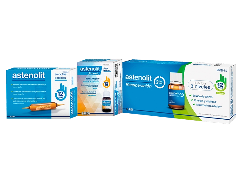 Astenolit tiene una gama de tres productos: clasico, dinamic y recuperación